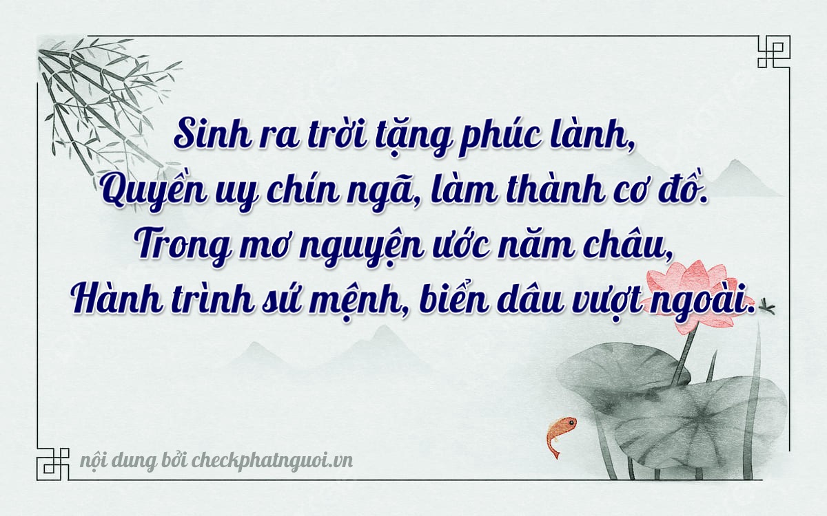 Bài thơ ý nghĩa cho <b>biển số 29BD-01926</b> tại website checkphatnguoi.vn