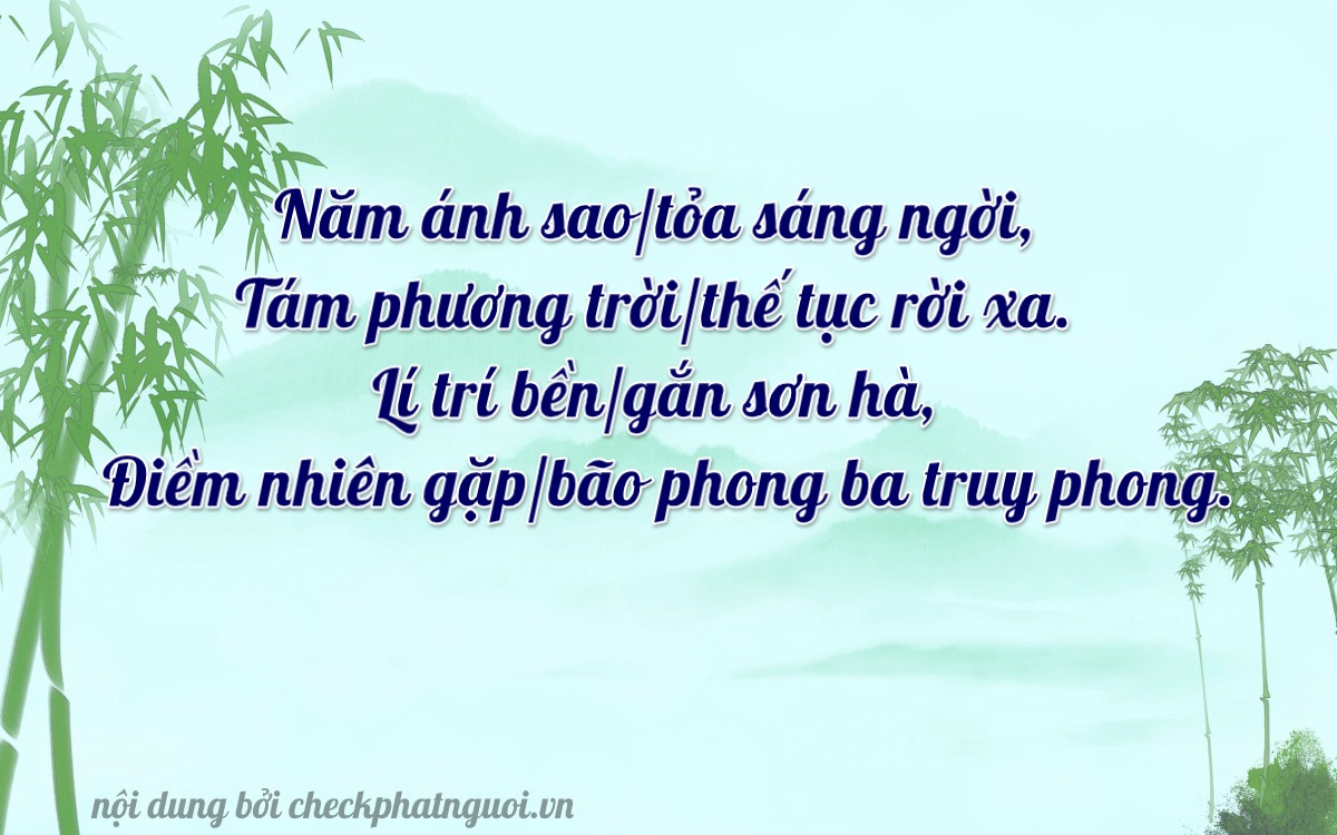 Bài thơ ý nghĩa cho <b>biển số 29BD-05858</b> tại website checkphatnguoi.vn