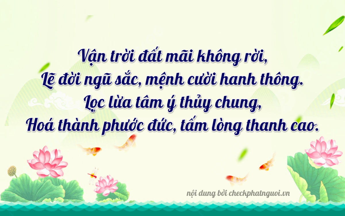 Bài thơ ý nghĩa cho <b>biển số 29BE-06700</b> tại website checkphatnguoi.vn
