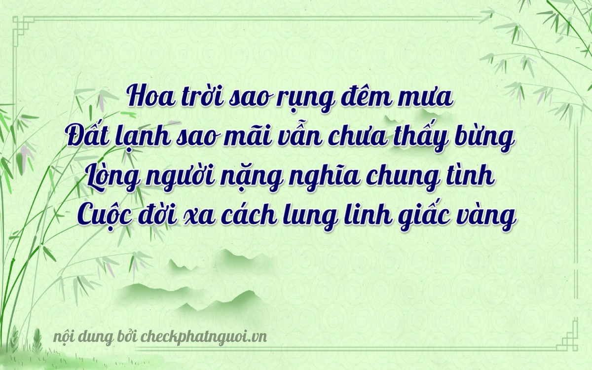 Bài thơ ý nghĩa cho <b>biển số 29BF-03080</b> tại website checkphatnguoi.vn