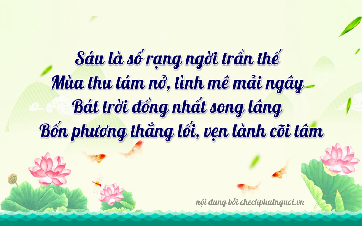 Bài thơ ý nghĩa cho <b>biển số 29BG-06884</b> tại website checkphatnguoi.vn
