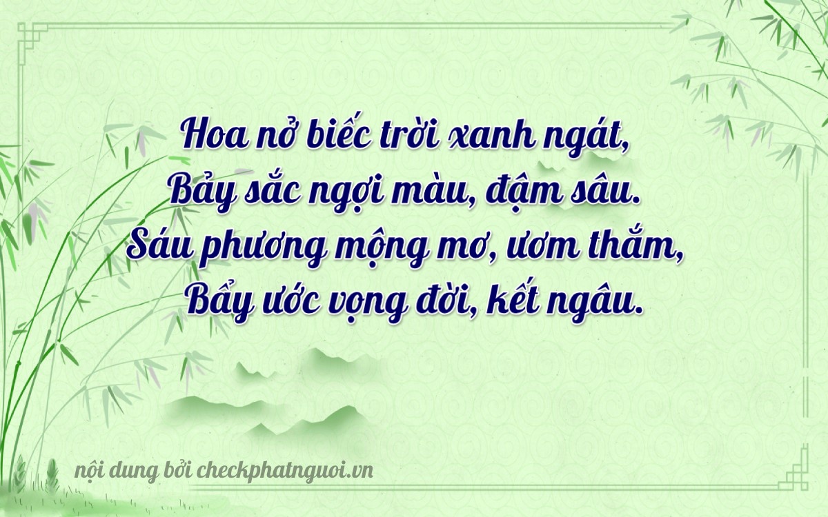 Bài thơ ý nghĩa cho <b>biển số 29BG-07867</b> tại website checkphatnguoi.vn