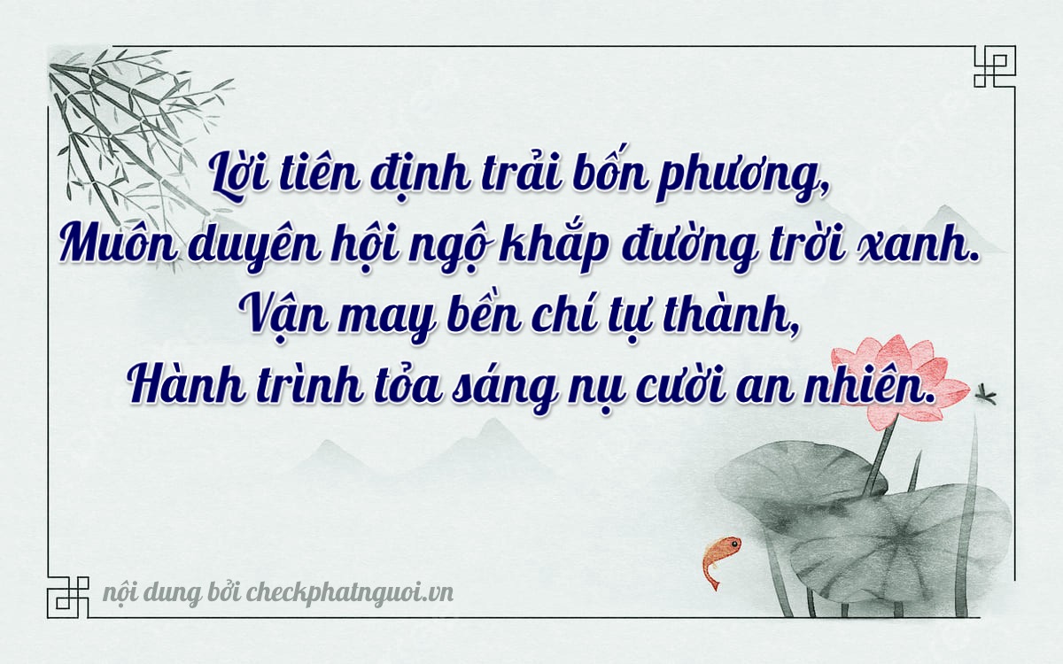 Bài thơ ý nghĩa cho <b>biển số 29BK-10749</b> tại website checkphatnguoi.vn