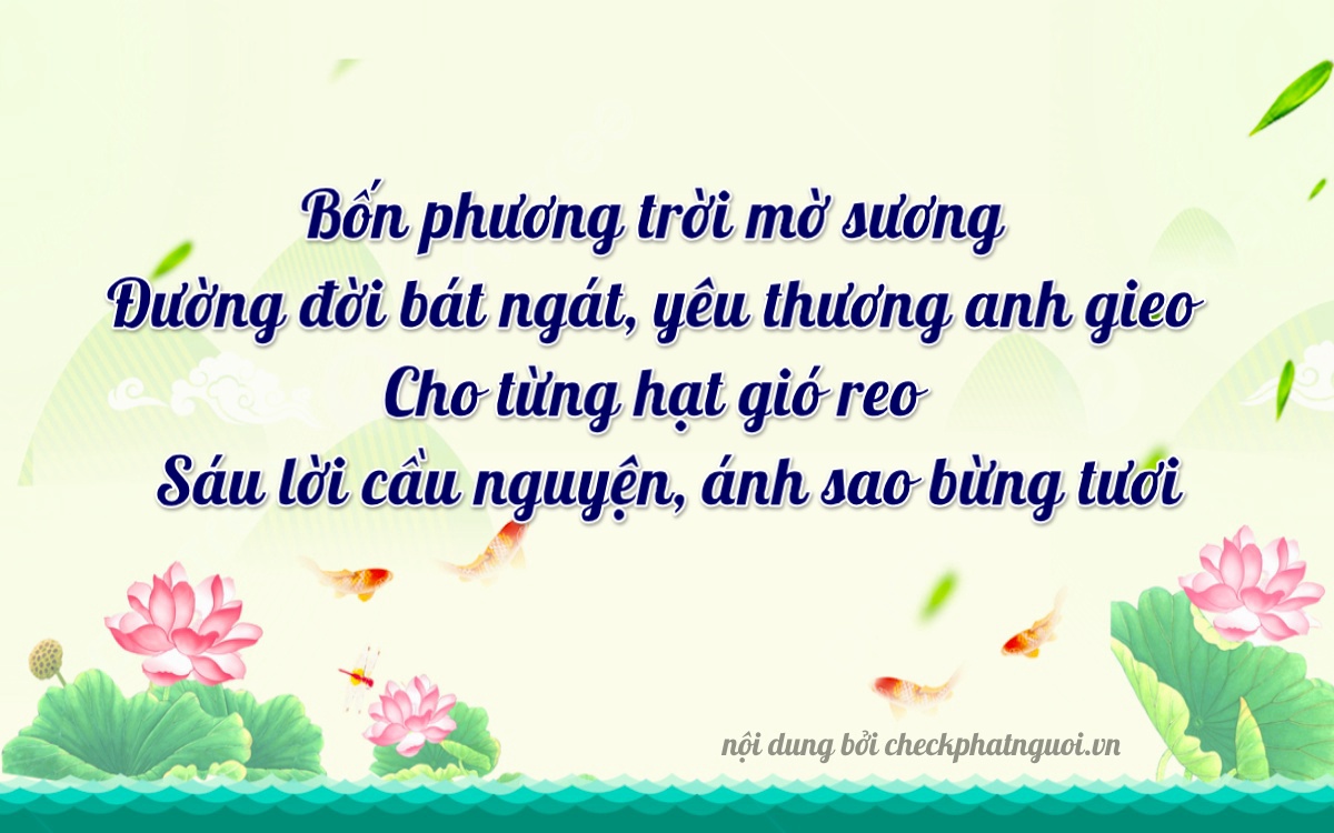 Bài thơ ý nghĩa cho <b>biển số 29BL-04664</b> tại website checkphatnguoi.vn