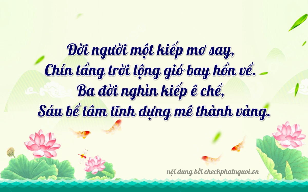 Bài thơ ý nghĩa cho <b>biển số 29BN-09366</b> tại website checkphatnguoi.vn