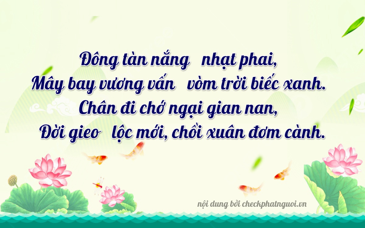 Bài thơ ý nghĩa cho <b>biển số 29BP-01357</b> tại website checkphatnguoi.vn