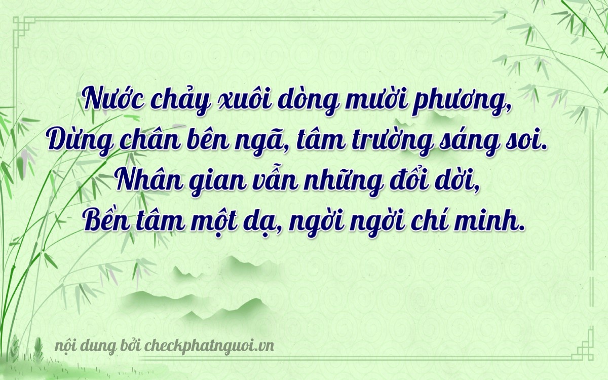 Bài thơ ý nghĩa cho <b>biển số 29C-01719</b> tại website checkphatnguoi.vn