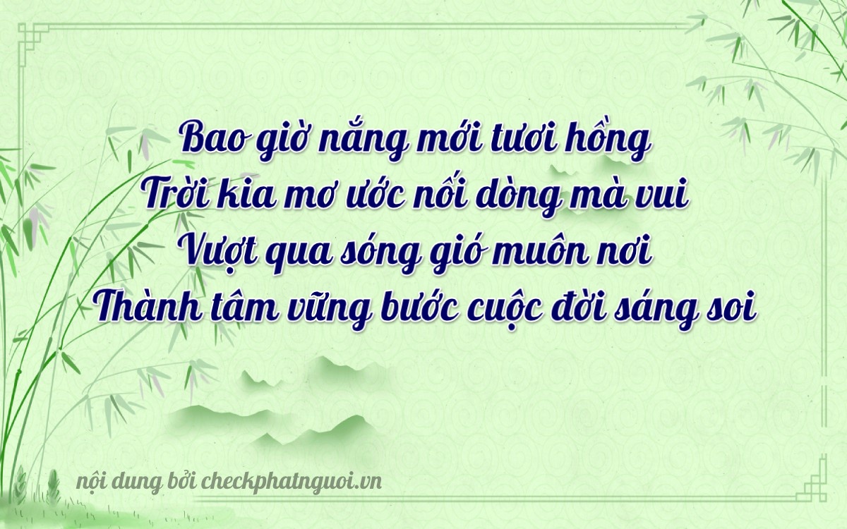 Bài thơ ý nghĩa cho <b>biển số 29C-03322</b> tại website checkphatnguoi.vn