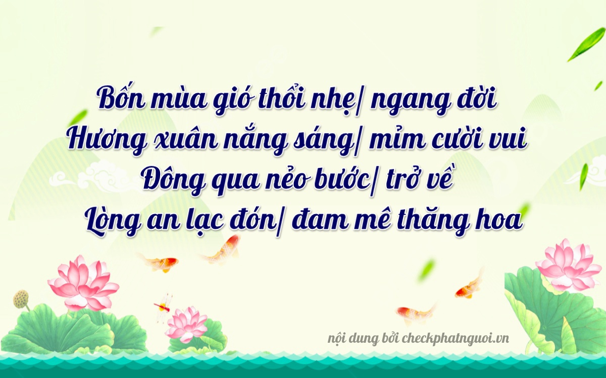 Bài thơ ý nghĩa cho <b>biển số 29C1-76744</b> tại website checkphatnguoi.vn
