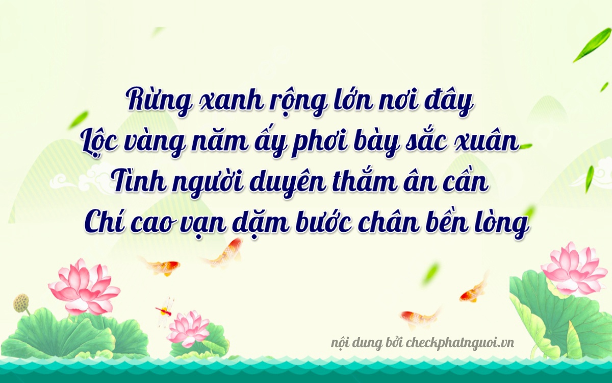 Bài thơ ý nghĩa cho <b>biển số 29C1-85025</b> tại website checkphatnguoi.vn