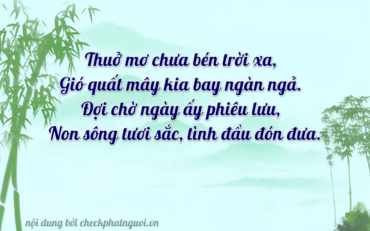 Bài thơ ý nghĩa cho <b>biển số 29C2-06896</b> tại website checkphatnguoi.vn