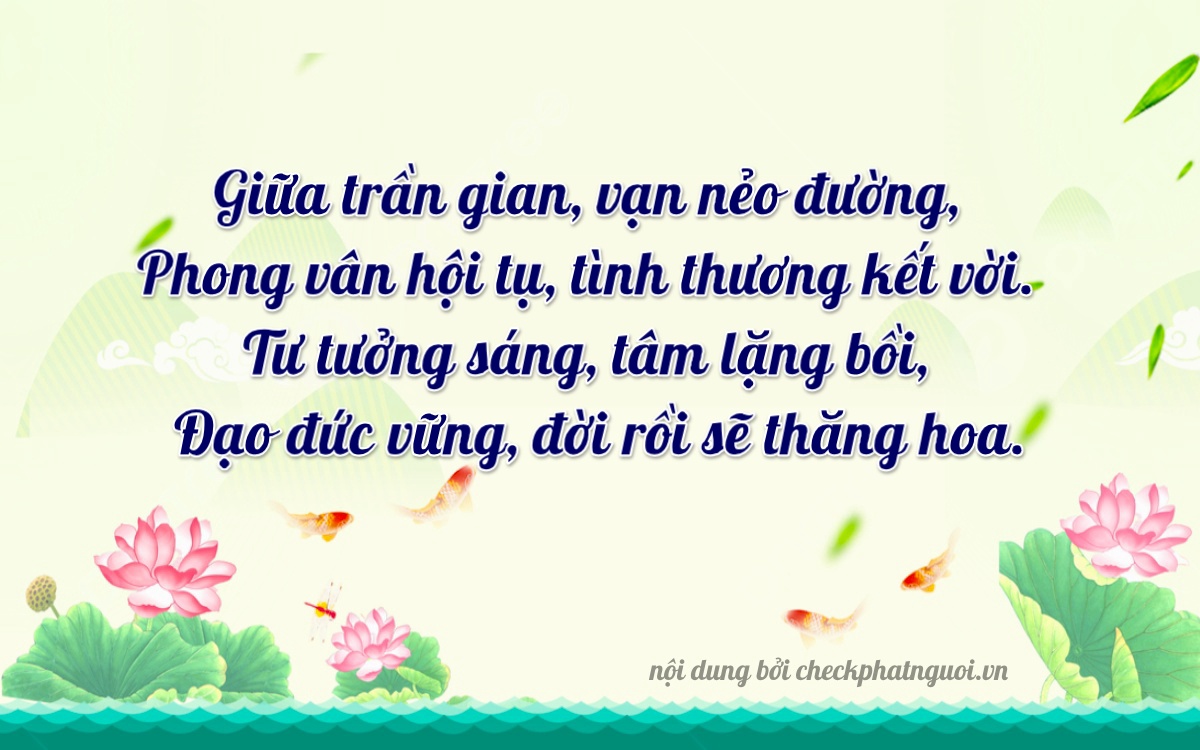 Bài thơ ý nghĩa cho <b>biển số 29C-28924</b> tại website checkphatnguoi.vn