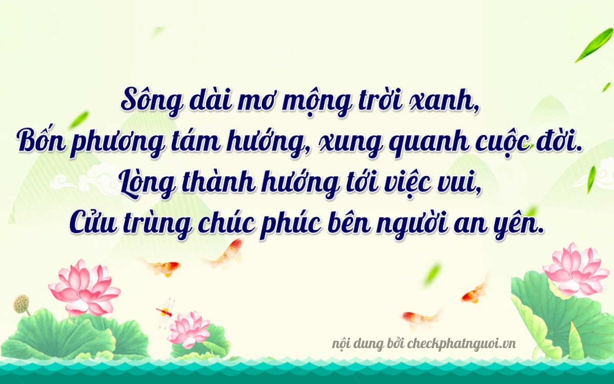 Bài thơ ý nghĩa cho <b>biển số 29C-38594</b> tại website checkphatnguoi.vn