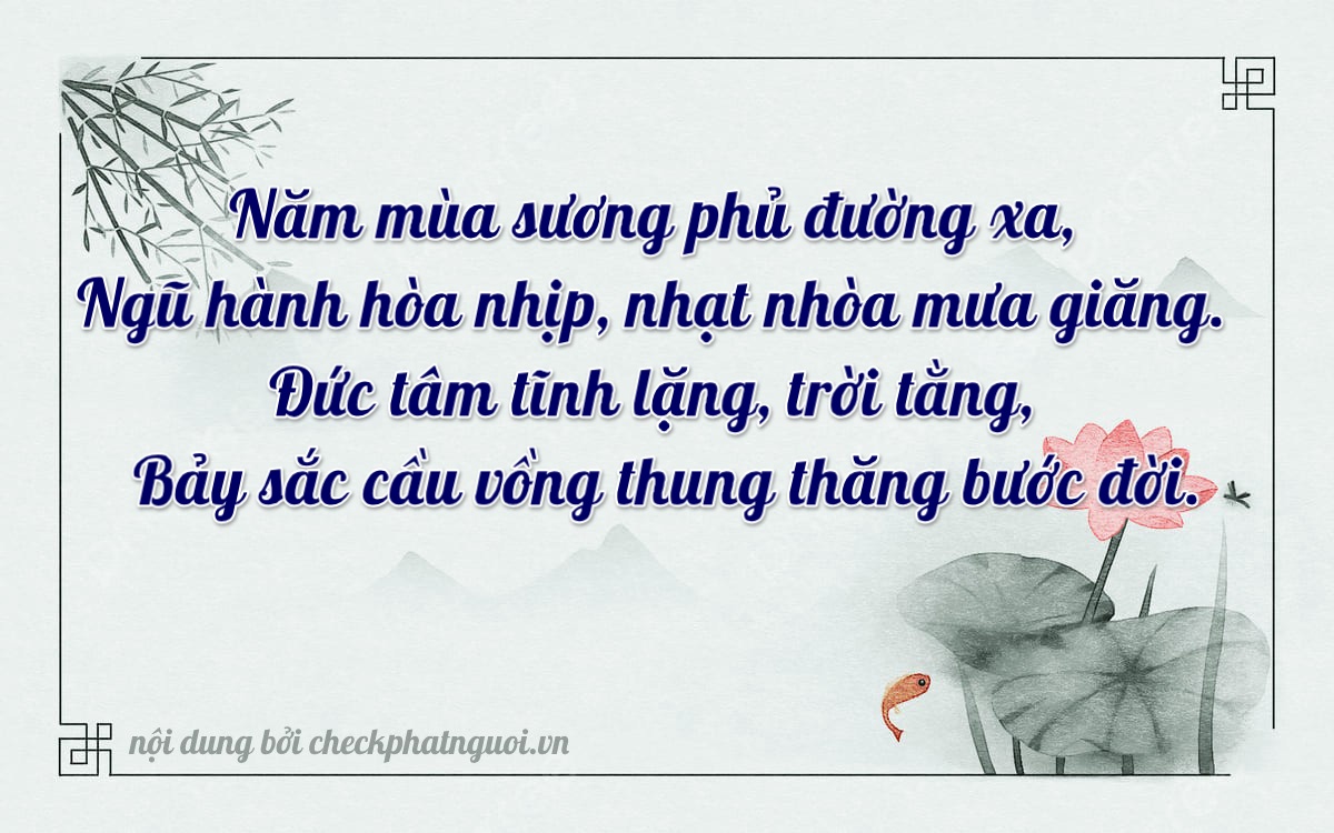 Bài thơ ý nghĩa cho <b>biển số 29C-58477</b> tại website checkphatnguoi.vn