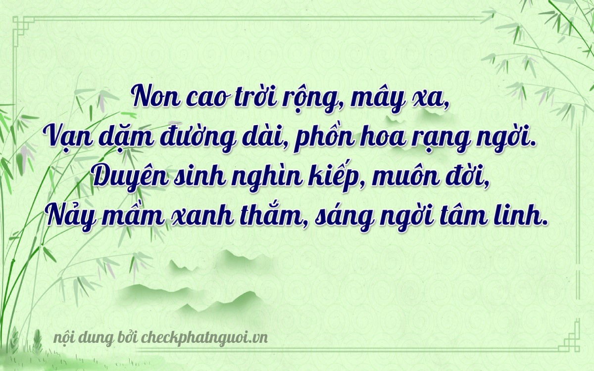 Bài thơ ý nghĩa cho <b>biển số 29C-65888</b> tại website checkphatnguoi.vn