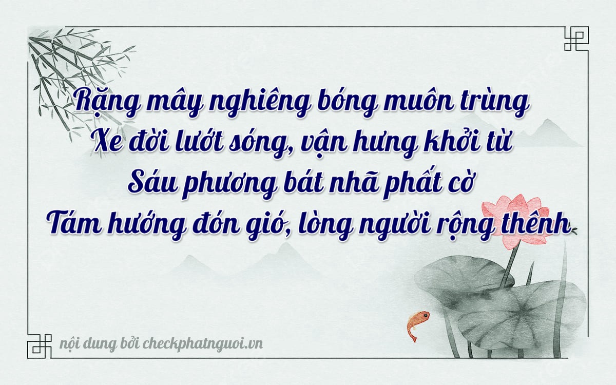 Bài thơ ý nghĩa cho <b>biển số 29C-67068</b> tại website checkphatnguoi.vn