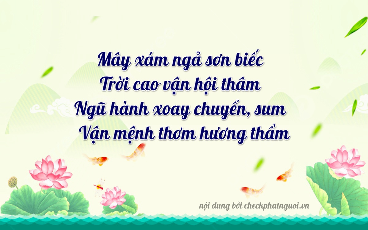 Bài thơ ý nghĩa cho <b>biển số 29C-75568</b> tại website checkphatnguoi.vn
