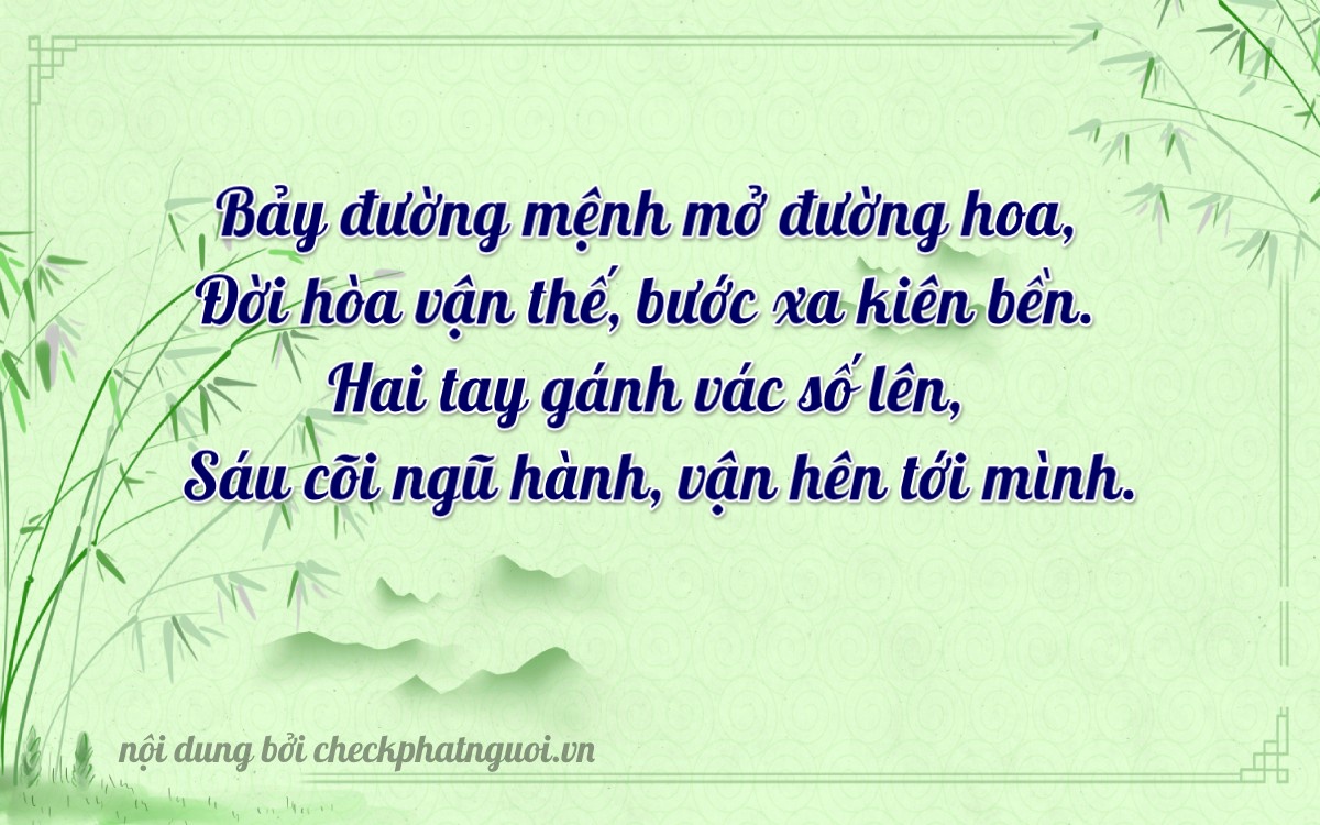 Bài thơ ý nghĩa cho <b>biển số 29C-77126</b> tại website checkphatnguoi.vn