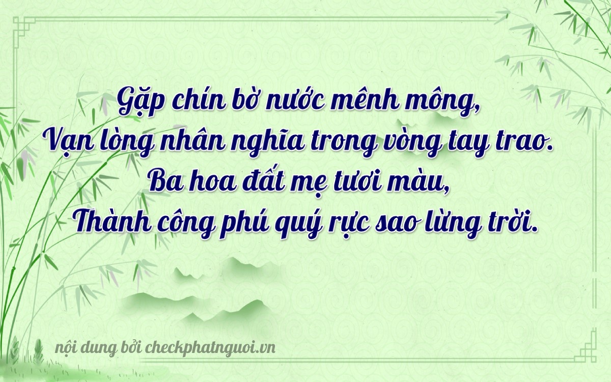 Bài thơ ý nghĩa cho <b>biển số 29C-93988</b> tại website checkphatnguoi.vn