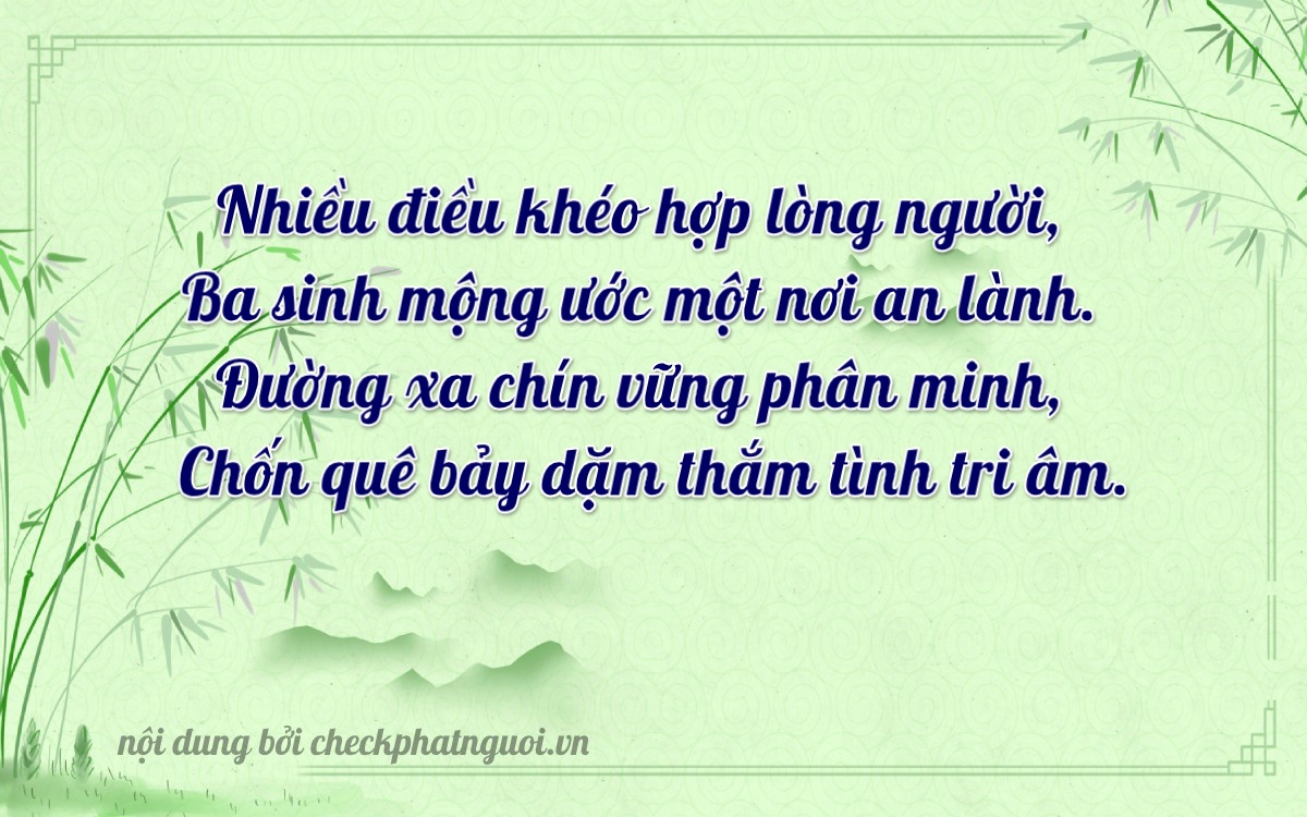 Bài thơ ý nghĩa cho <b>biển số 29D2-34997</b> tại website checkphatnguoi.vn
