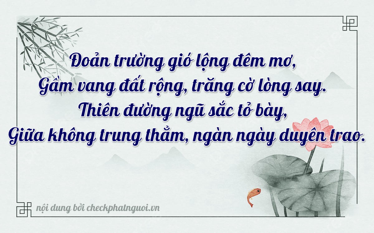 Bài thơ ý nghĩa cho <b>biển số 29D2-47263</b> tại website checkphatnguoi.vn