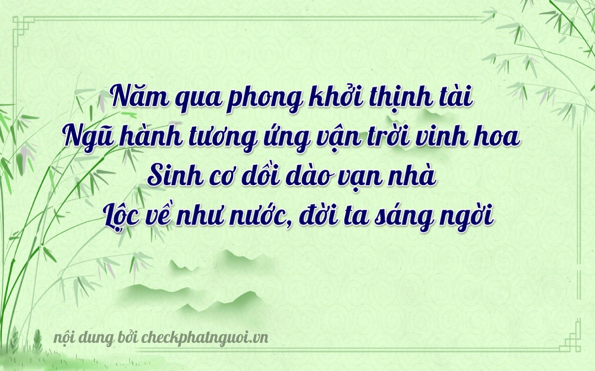 Bài thơ ý nghĩa cho <b>biển số 29D2-51965</b> tại website checkphatnguoi.vn