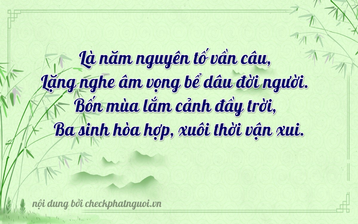 Bài thơ ý nghĩa cho <b>biển số 29D-54163</b> tại website checkphatnguoi.vn