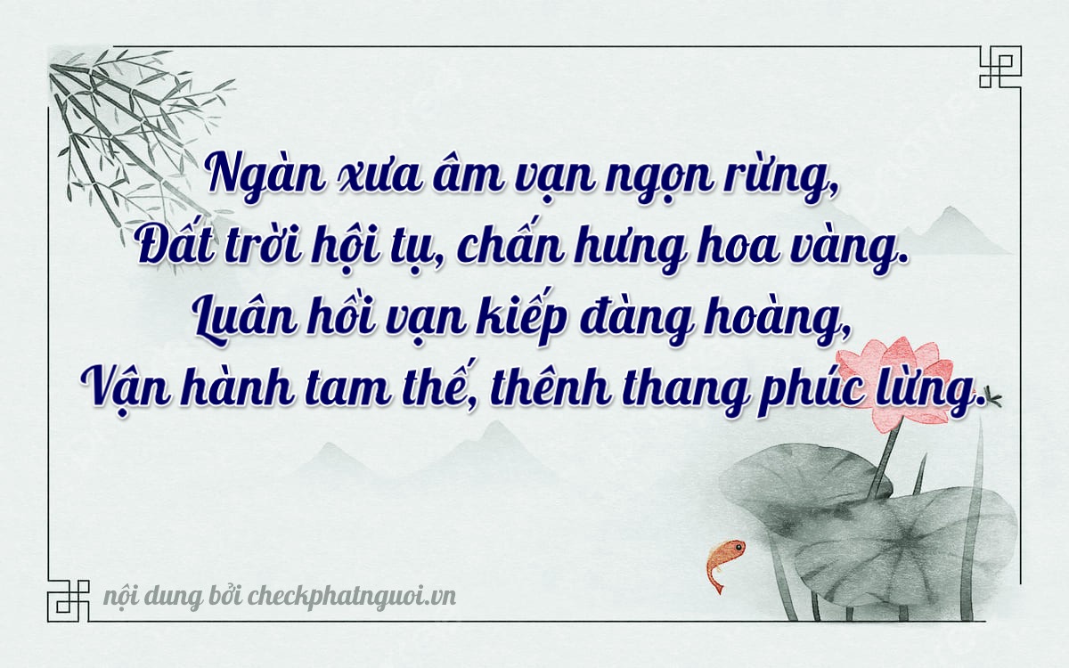 Bài thơ ý nghĩa cho <b>biển số 29E-10528</b> tại website checkphatnguoi.vn