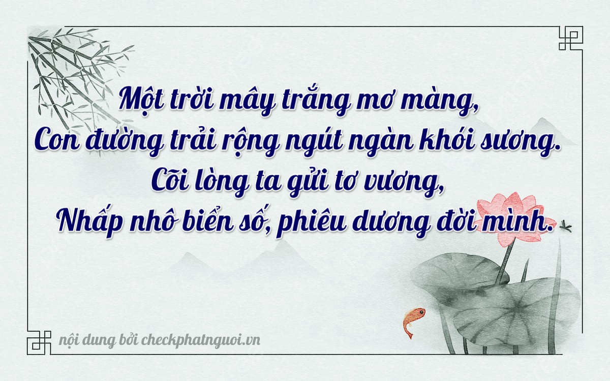 Bài thơ ý nghĩa cho <b>biển số 29E-11111</b> tại website checkphatnguoi.vn