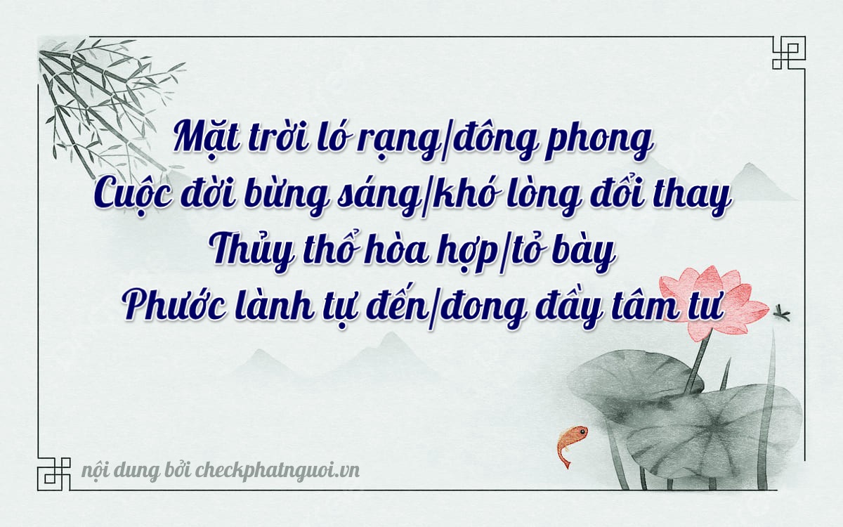Bài thơ ý nghĩa cho <b>biển số 29E-12070</b> tại website checkphatnguoi.vn