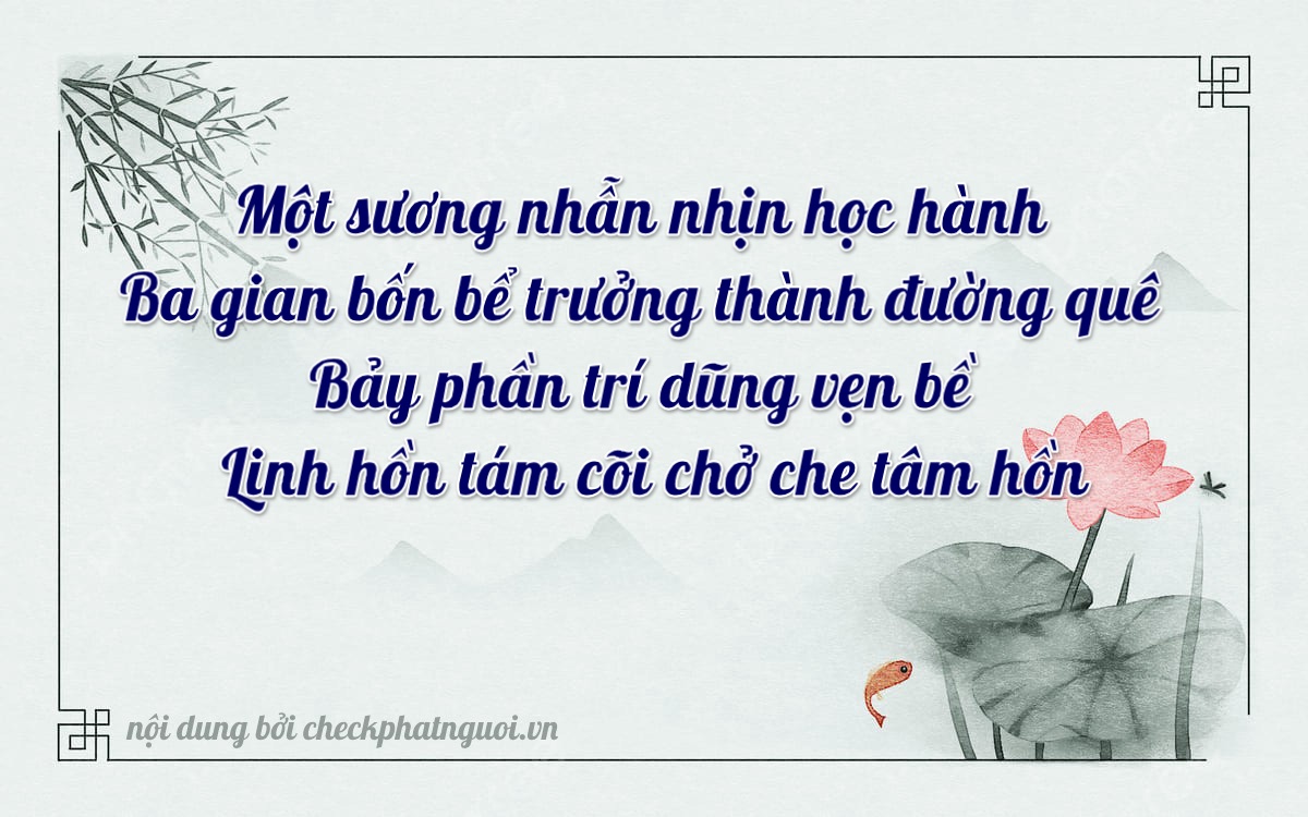 Bài thơ ý nghĩa cho <b>biển số 29E-12387</b> tại website checkphatnguoi.vn