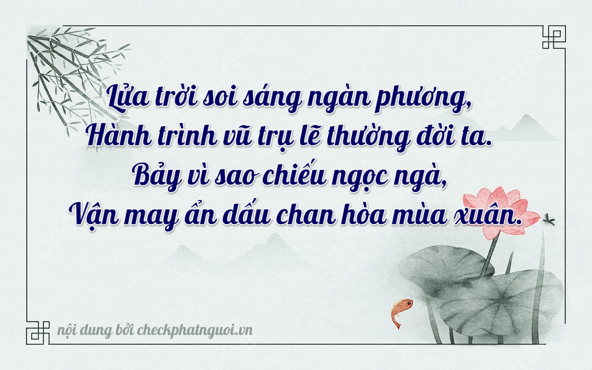 Bài thơ ý nghĩa cho <b>biển số 29E-13277</b> tại website checkphatnguoi.vn