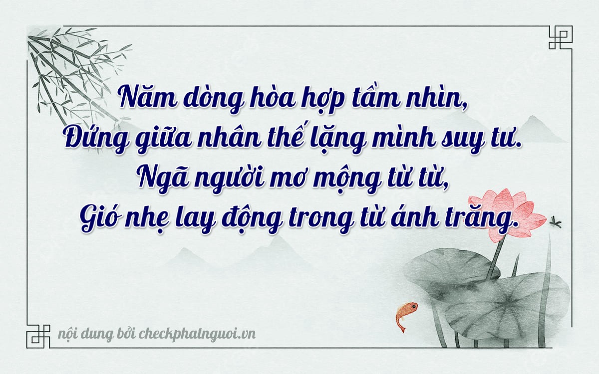 Bài thơ ý nghĩa cho <b>biển số 29E2-55811</b> tại website checkphatnguoi.vn