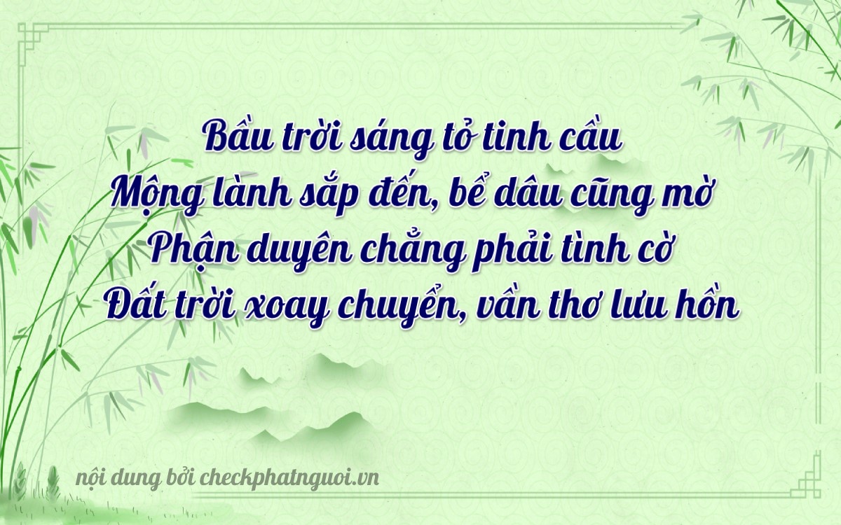 Bài thơ ý nghĩa cho <b>biển số 29E2-65558</b> tại website checkphatnguoi.vn
