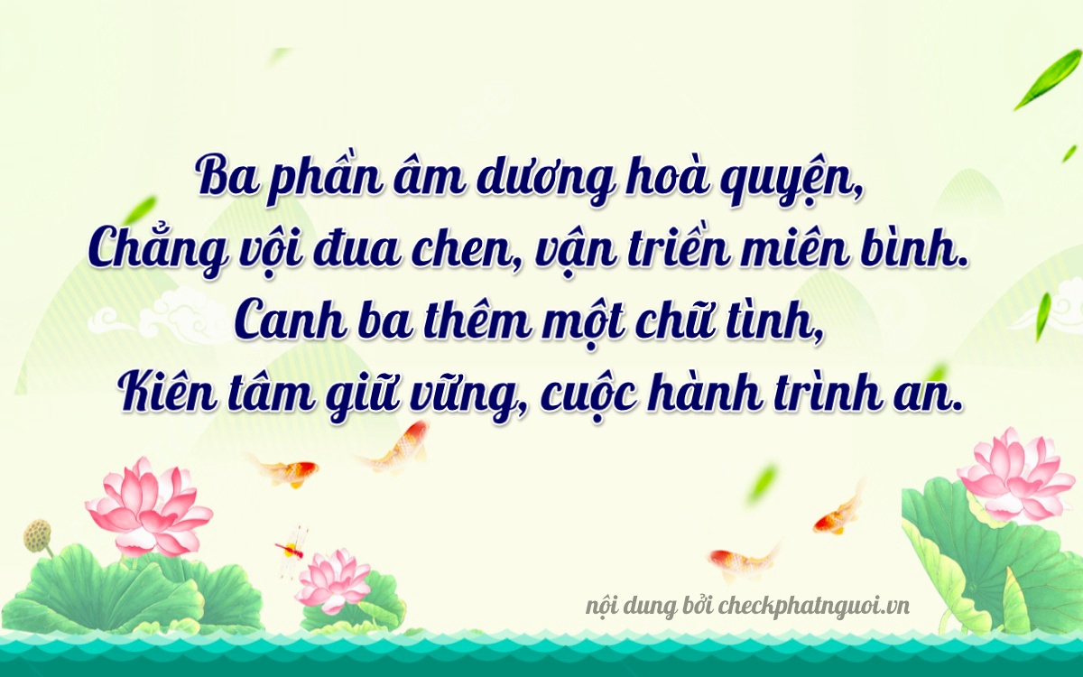 Bài thơ ý nghĩa cho <b>biển số 29E-34153</b> tại website checkphatnguoi.vn