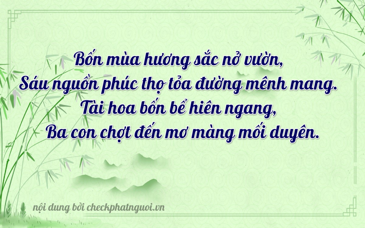 Bài thơ ý nghĩa cho <b>biển số 29E-36443</b> tại website checkphatnguoi.vn