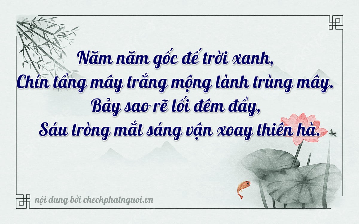 Bài thơ ý nghĩa cho <b>biển số 29E-59766</b> tại website checkphatnguoi.vn