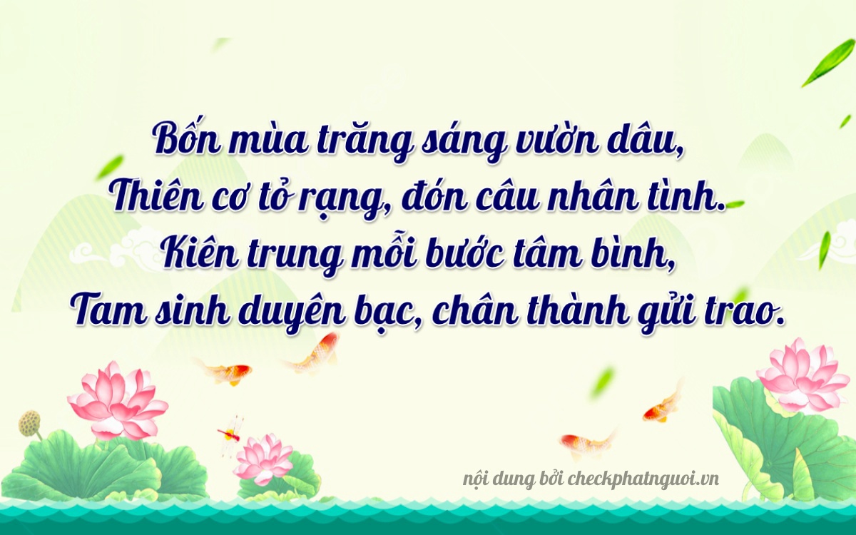 Bài thơ ý nghĩa cho <b>biển số 29F1-44953</b> tại website checkphatnguoi.vn