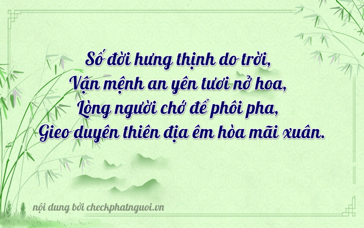 Bài thơ ý nghĩa cho <b>biển số 29F1-45644</b> tại website checkphatnguoi.vn