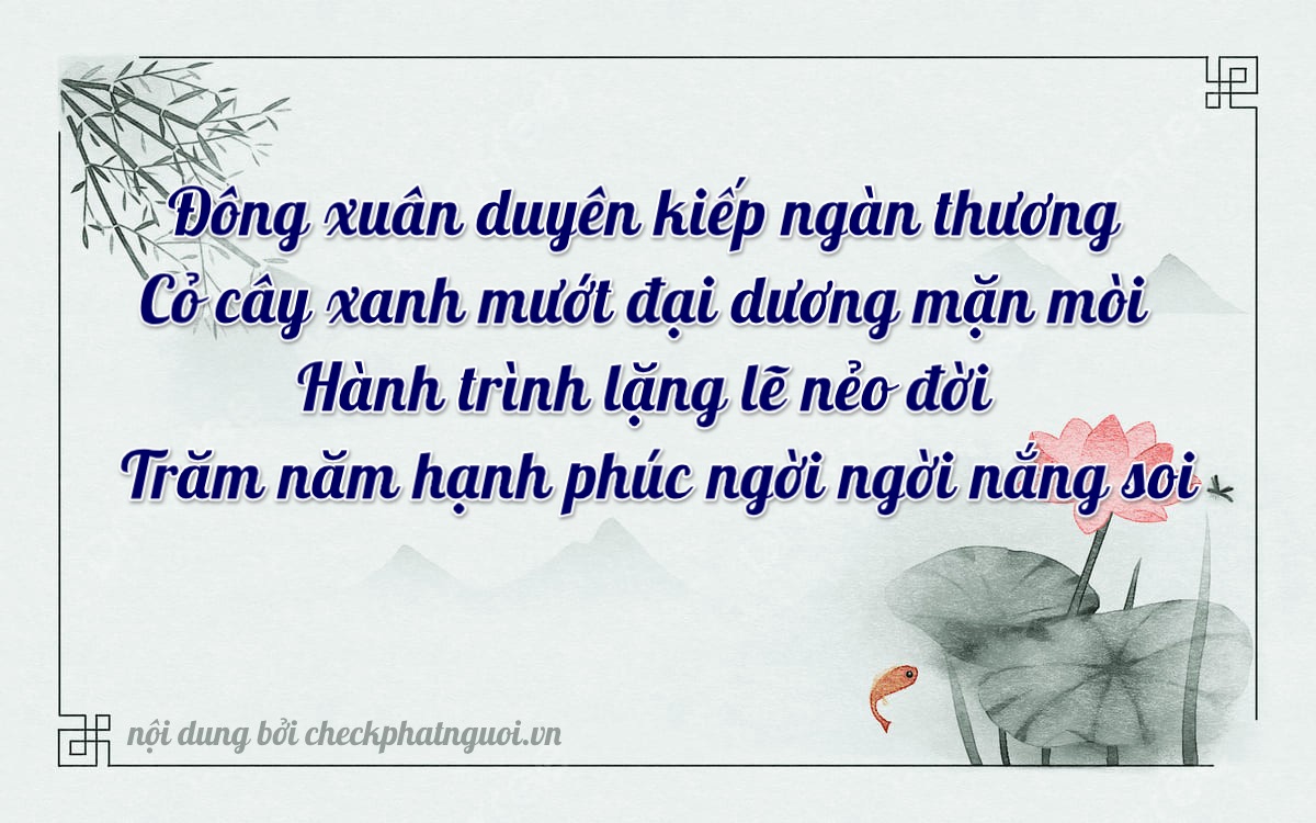 Bài thơ ý nghĩa cho <b>biển số 29G1-84448</b> tại website checkphatnguoi.vn