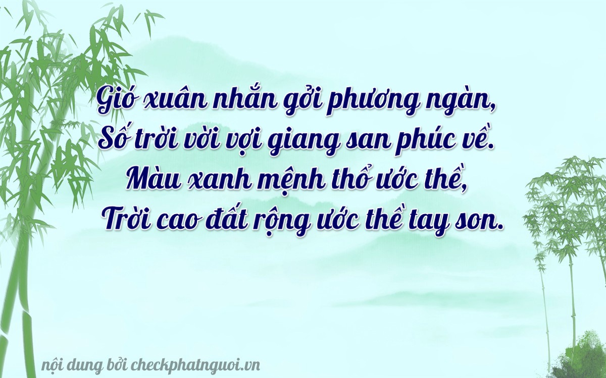 Bài thơ ý nghĩa cho <b>biển số 29G1-91153</b> tại website checkphatnguoi.vn