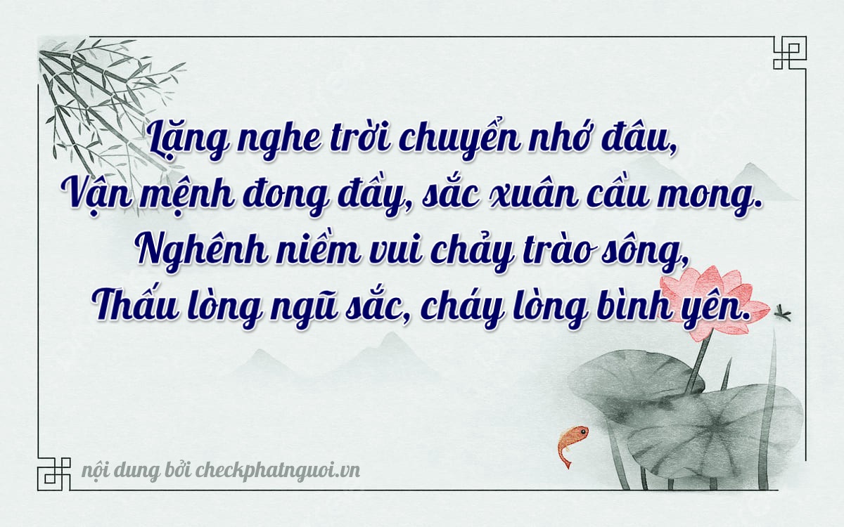 Bài thơ ý nghĩa cho <b>biển số 29H1-21112</b> tại website checkphatnguoi.vn