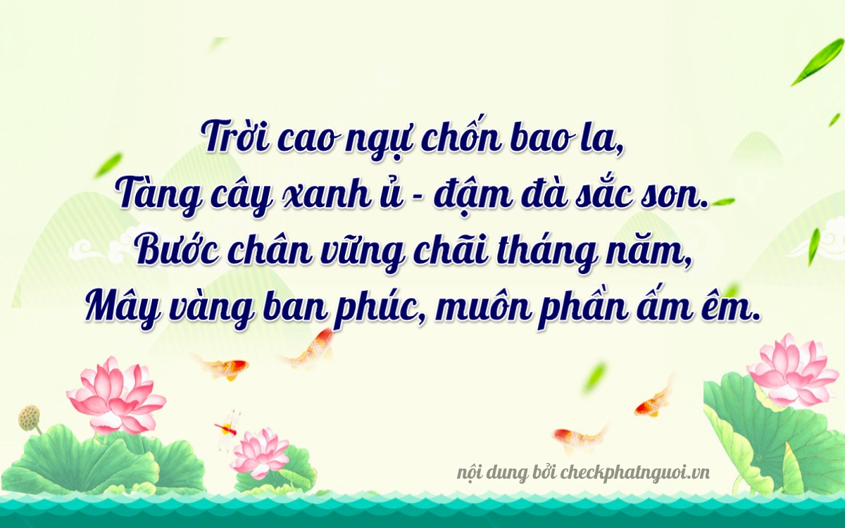 Bài thơ ý nghĩa cho <b>biển số 29H2-00095</b> tại website checkphatnguoi.vn