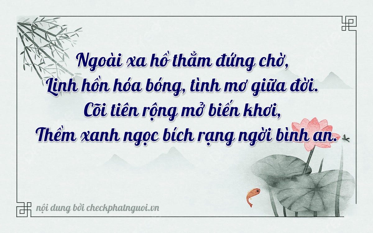 Bài thơ ý nghĩa cho <b>biển số 29H-21140</b> tại website checkphatnguoi.vn