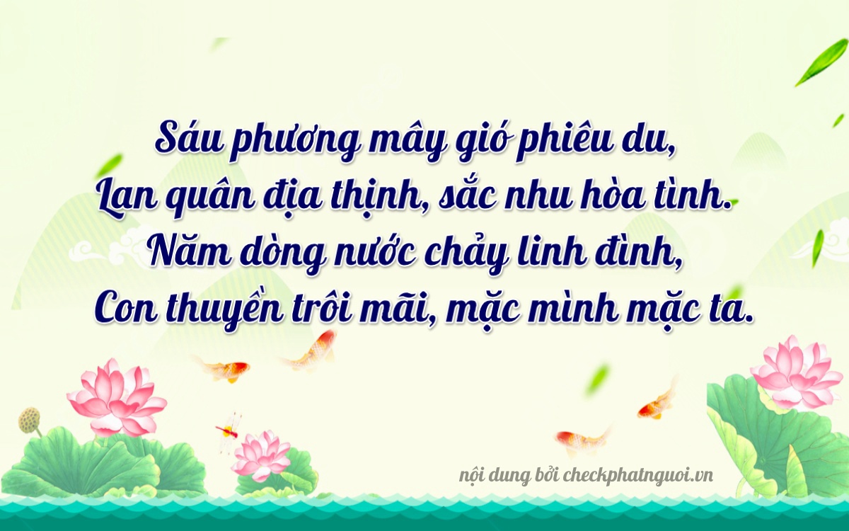 Bài thơ ý nghĩa cho <b>biển số 29H2-26581</b> tại website checkphatnguoi.vn