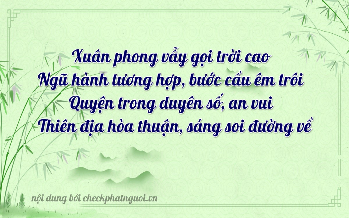 Bài thơ ý nghĩa cho <b>biển số 29H2-26814</b> tại website checkphatnguoi.vn