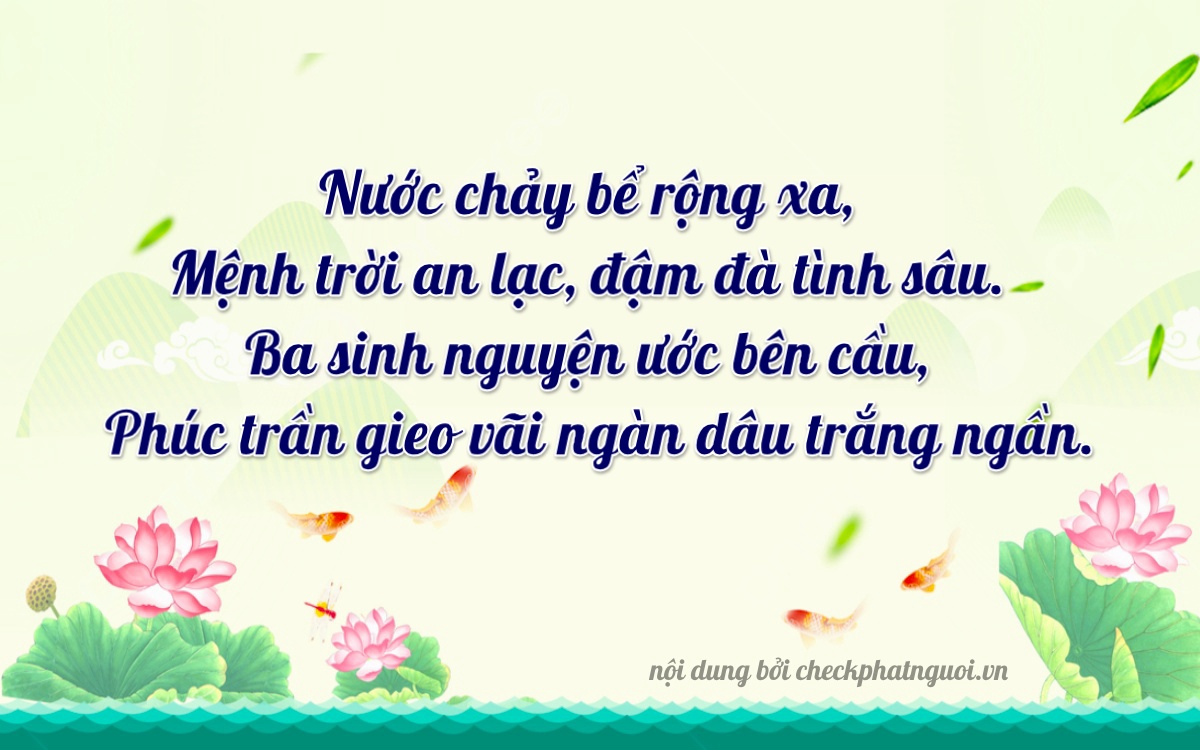 Bài thơ ý nghĩa cho <b>biển số 29H2-33219</b> tại website checkphatnguoi.vn