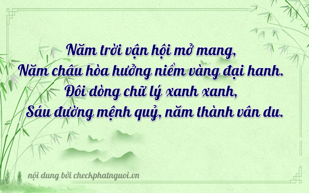 Bài thơ ý nghĩa cho <b>biển số 29H2-51966</b> tại website checkphatnguoi.vn