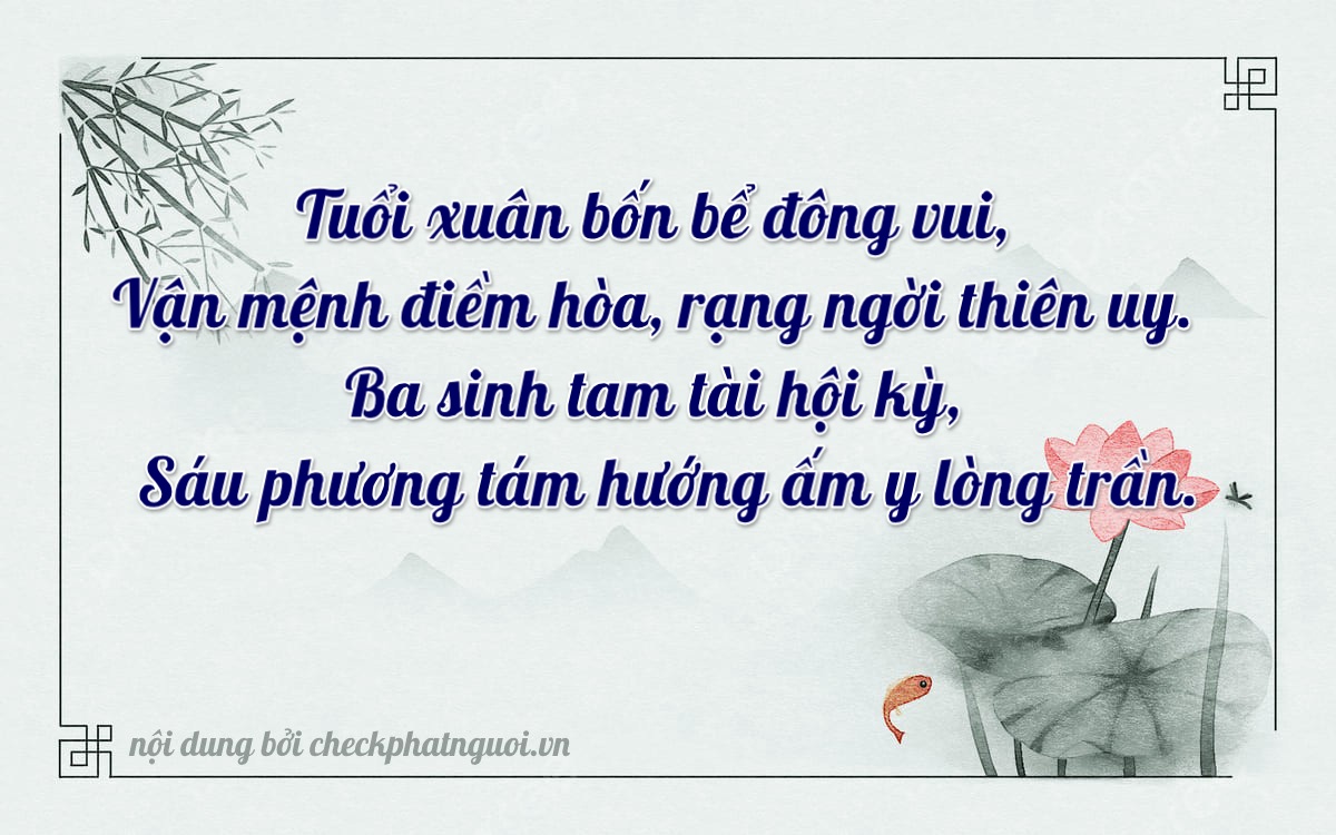 Bài thơ ý nghĩa cho <b>biển số 29H-43826</b> tại website checkphatnguoi.vn