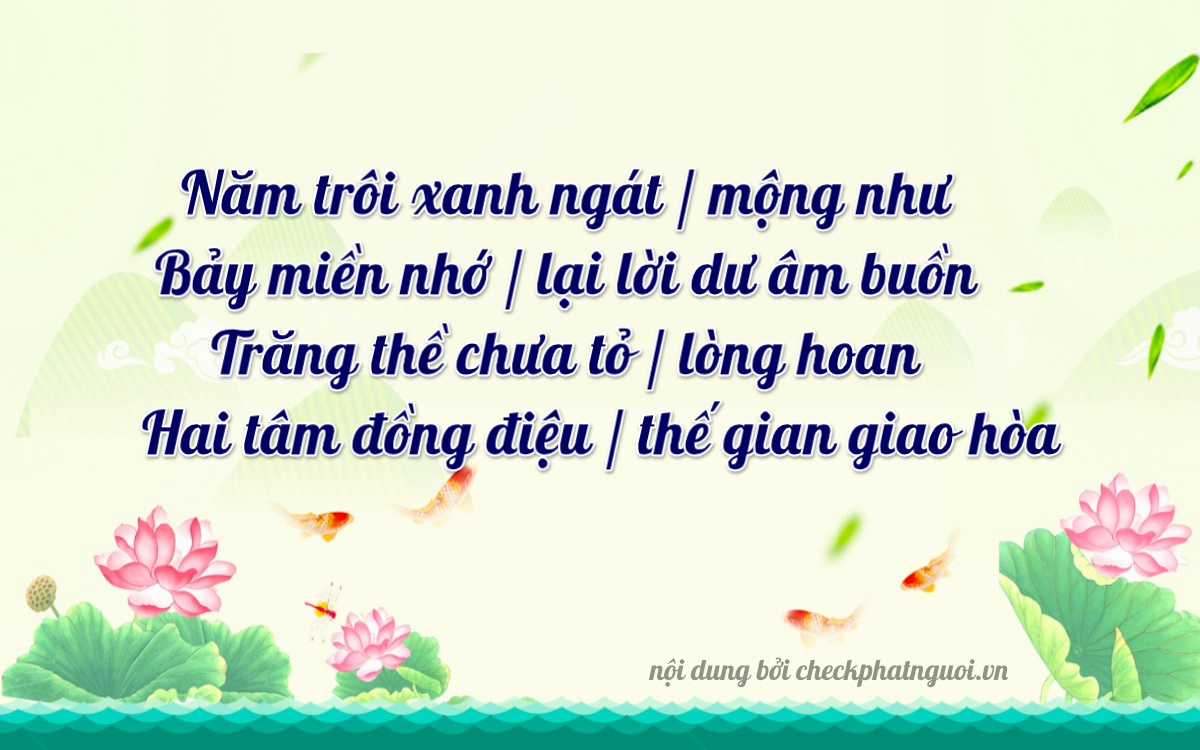Bài thơ ý nghĩa cho <b>biển số 29H-57982</b> tại website checkphatnguoi.vn